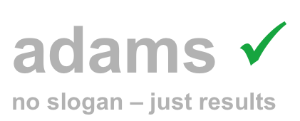 adams ... no slogan - just result